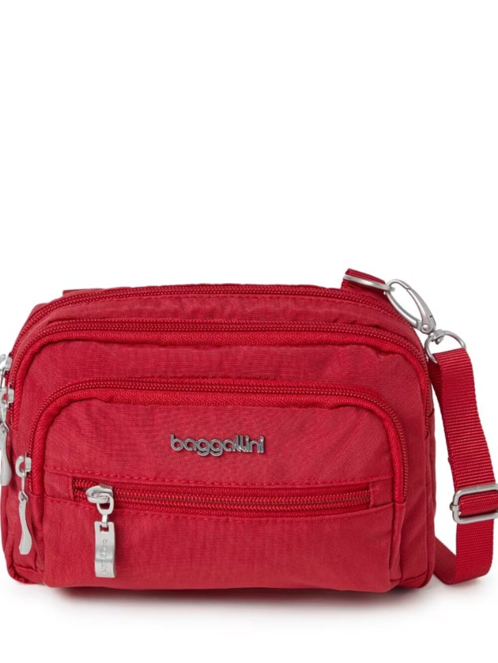 baggallini Apple Red Triple Zip Bagg/NWT